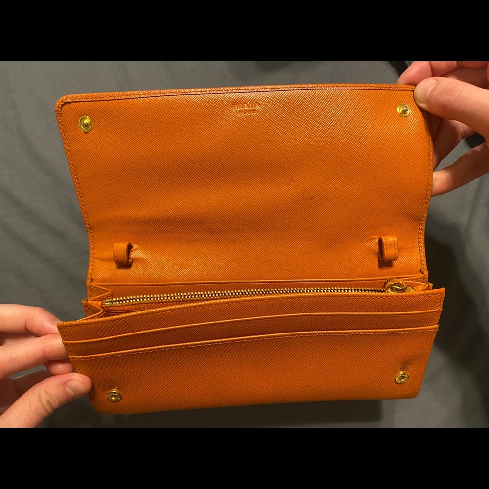 Prada saffiano lux leather continental wallet - Picture 4 of 5